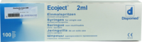 EINMALSPRITZE 2 ml Luer Ecoject