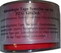 KINESIOLOGIE Tape 5 cmx5 m rot