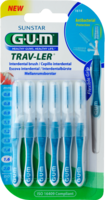 GUM TRAV-LER 1,6mm Tanne blau Interdental+6Kappen